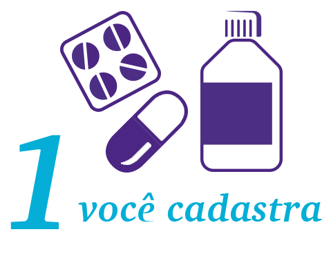 1. Você cadastra